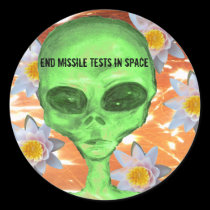 End Missile Tests in Space stickers