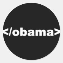 End Obama Code Sticker