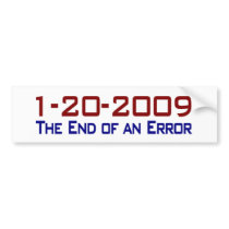 End Of An Error Bumper Sticker