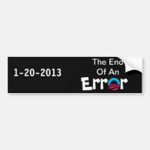 End Of An Error Bumper Sticker