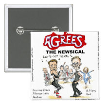 End Of Fiscal Cliff Funny Gifts Cards & Tees Pinback Buttons
