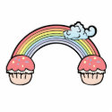 End of Rainbow Cupcakes photo sculptures by cupcakewear End of Rainbow Cupcakes photo sculptures