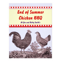 End of Summer Chicken BBQ Invitation Card