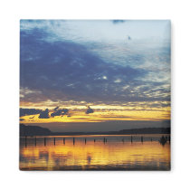 End of Summer Columbia River Sunset Magnet