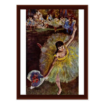 End Of The Arabesque By Edgar Degas Post Cards