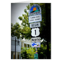 End of the Road Greeting Card