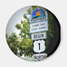 End of the Road Refrigerator Magnet