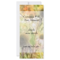 End Of The Season - Coneflowers Custom Rack Cards