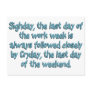 End of the Work Week Postcard