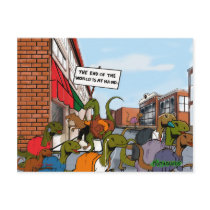 End of the World Dinosaurs postcards