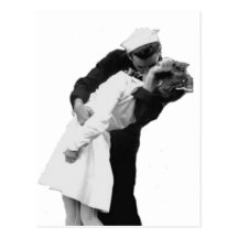 End of War Kiss Postcard