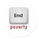 End Poverty stickers