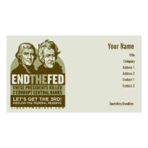 End the Fed Action Cards business cards