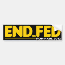 END the FED Bumper Stickers