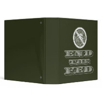 End the Fed Federal Reserve Libertarian Vinyl Binder
