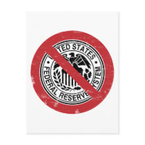 End the Fed Federal Reserve Libertarian postcards