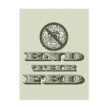 End the Fed Federal Reserve Libertarian postcards