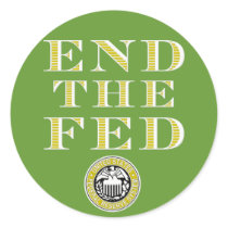 End The Fed Federal Reserve Sticker