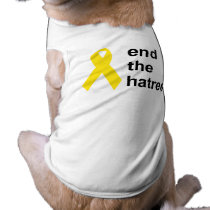 end the hatred pet tee shirt