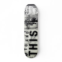 Ende dieses skateboards by bhfineart Ende dieses skateboards