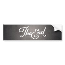 End Title Card bumper sticker