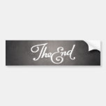 End Title Card bumper sticker