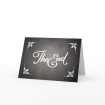 End Title Card greeting card