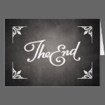 End Title Card greeting card