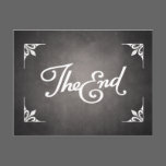 End Title Card postcard