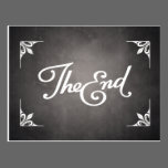 End Title Card postcard