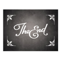 End Title Card postcard