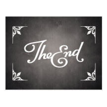 End Title Card postcard