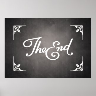 End Title Card poster print