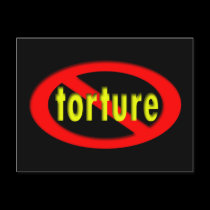 End Torture Oval postcards