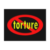 End Torture Oval postcards