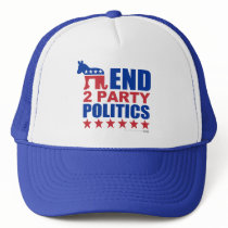 End Two Party Politics Trucker Hat