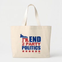 End Two Party Politics Tote Bag