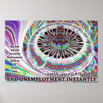 End Unemployment Instantly Poster