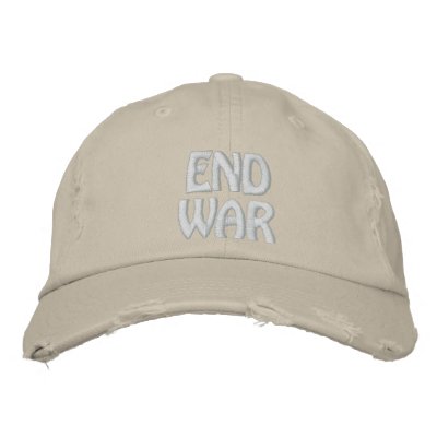End War Embroidered Hat by gr33nleaf