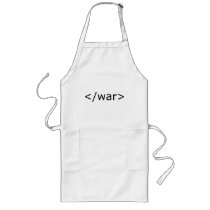 End War html - Black & White Apron