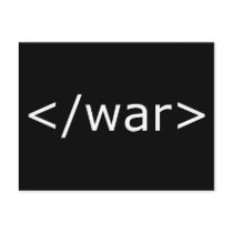 End War html - Black & White Post Cards