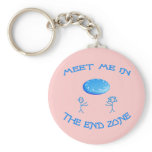 End Zone Frisbee Key Chain