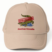 Endangered American Crocodile Products hats by EndangeredCreatures Endangered American Crocodile Products hats