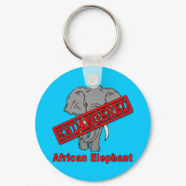 Endangered Animal African Elephant keychains by EndangeredCreatures Endangered Animal African Elephant keychains