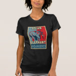 Endangered Asian Elephant Pop Art Tshirts