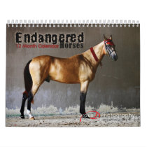 Endangered Horse Breeds Calendar by PaintingPony Endangered Horse Breeds Calendar