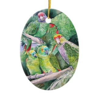Endangered Parrots of Brazil&#39;s Atlantic Rainforest Ornament