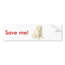 Endangered Polar Bear Bumper Stickers