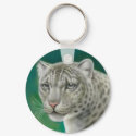 Endangered Snow Leopard Keychain by twopurringcats Endangered Snow Leopard Keychain