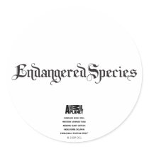 Endangered Species Sticker by AnimalAdvocate Endangered Species Sticker